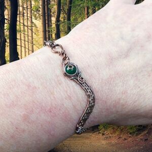 Artisan Copper Wire Wrap Snake Bracelet